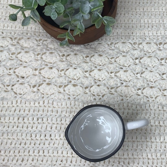 Mud PIE Pine Cone Mini Creamer Pitcher Jar White - Picture 6 of 7